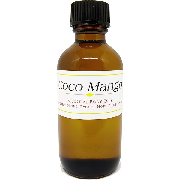 TCEShop Coco Mango Scented Body Oil Fragrance [Regular Cap - Clear - 2 oz.] - ID#35471