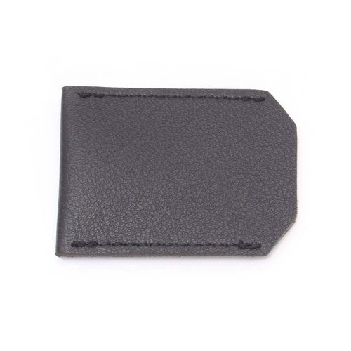 QICAITU Genuine Leather Double Edge Safety Razor Protective Sheath/Travel Cover - Fits All Standard Safety Razors - Color: Black