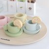 nunukids Wooden Tea Set for Little Girls Tea Party Set for Toddlers 20pcs Playset Pretend Play Tea Set Toy