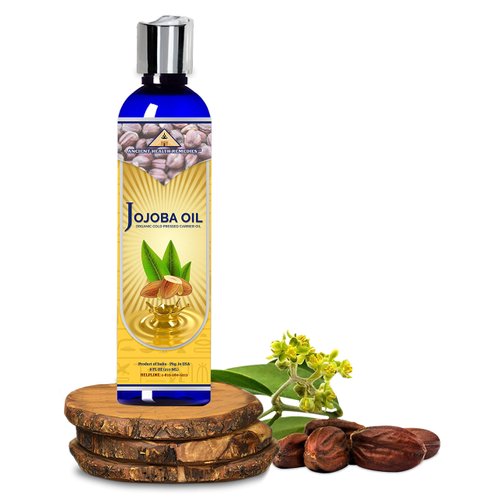 Ancient Health Remedies Organic Cold Pressed JOJOBA OIL Bulk Carrier Oil For Beauty, Skin, Hair Moisturizing DIY Enhancer For Body Butter & Skin Softening & Hair Care Products(India)