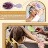 TKOnline 10 Pack Small Hair Brush Air Cushion Hairbrush Travel Detangling Brush Oval Scalp Massage Combs Mini Wet Hair Brush for Women Girls