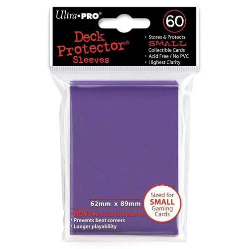 Ultra Pro Deck Protector Card Sleeves (Pack of 60, Small, Purple)