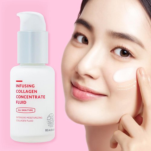 BEAUDIANI Infusing collagen concentrate fluid (1.69 fl. oz), firming lotion, collagen intensive care, anti-wrinkle, daily skincare, skin tightening, face moisturizer, nourishing, hydrating