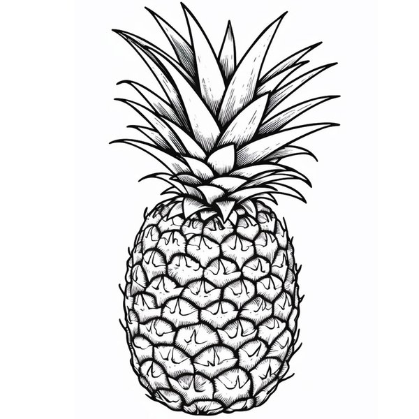 Dopetattoo Six sheets Temporary Tattoos for Men and Women Pineapple Hawaiian Fake tattoos for Men and Women Neck Arm Chest