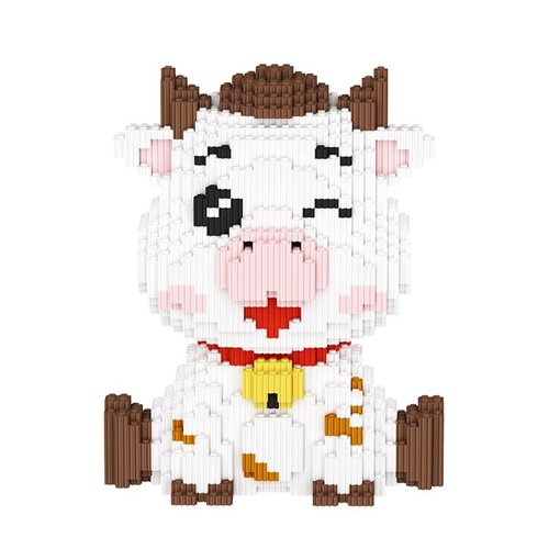 BDYDT Dairy Cattle Micro Building Blocks Set（1983PCS） Gift for Adults and Kids