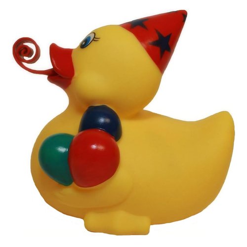 Nuwani 3.4 Inch Rubber Ducks Family Party Rubber Duck Bath Toys Squeaking and Tongue Blowing Party Celebration Fun All Depts. Favor Gift New Year Birthday Baby Shower Christmas Adult Gift