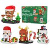 Christmas Building Blocks Sets, 4in1 Building Brickheadz Kit, Santa/Reindeer/Snowman/Gingerbread Man Blocks Bricks Set Christmas Decorations and Gifts for Kids, Boys, Girls, Adult 853PCS
