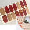 SILPECWEE 20 Sheets Nail Wraps for Women Nail Polish Strips Adhesive Nail Polish Sticker Gel Nail Strips Nail Art Accessories with 1pc Nail File