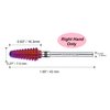 YMYABO Nail Drill Bit,Professional 3/32" Purple Tornado Carbide Tungsten Multifunction Bits， Fast Remove for Hard Gel and Acrylic, Manicure Pedicure Cuticle Nail Polishing Tool-XC