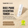 THANKYOU FARMER Rice Pure Essential Facial Toner for Woman 7.03 oz - Hydrating Rice Toner for Face with Niacinamide & Centella, Milk Toner for Glass Skin - Vegan Korean Skin Care for Dry Skin