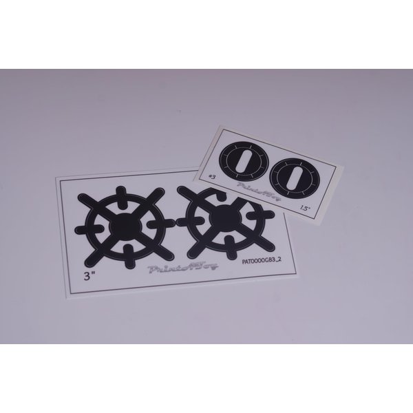 PrintAToy Stovetop Burner Vinyl Dramatic Play Kitchen Decals - Toy Stove Gas Style Pretend Play Cooking Hob (3")