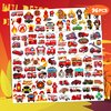 8 Sheets (96PCS) Fire Truck Temporary Tattoos Themed Firefighter Birthday Party Supplies Favors Decorations Stickers for Kids Gifts Classroom School Prizes Rewards