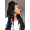 PEEKABOO Deep Wave for Braiding Hair No Weft Brazilian Virgin Human Hair Extensions for One Bundle(1 Bundle 50g) Micro 100% Unprocessed Human Hair 10A Natural Black Human Hair Deep Wavy 18 inch