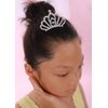 JWICOS Girls Mini Comb Small Rhinestone Comb Mini Crystal Hair Comb Headpiece Flowers Girls Comb Headband for Birthday Party Halloween Christmas (Silver)