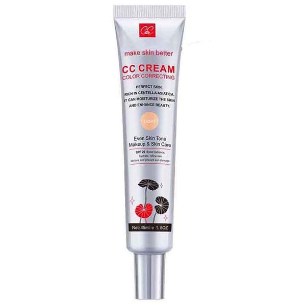 Color Correcting CC Cream with SPF 25, Coverage Lightweight Foundation, Hydrating Serum, Even Skin Tone Makeup and Skin Care, Boost Radiance, Refine Skin Texture, Avoid Sun Damage (LightLight, 1PCS)