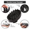 Generic SoPretti Black Scalp Massage Brush Shampoo Scalp Massager - Hair Shampoo Brush Hair Scrubber for Scalp - Scalp Brush for Dandruff Removal