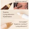 Eyebrow Pencil Eyebrow Lift Highlighting Pencil, Contour Pencil Set Highlighter Stick, Eyeliner, -3 Eye Makeup Pencil Set, Fill & Define Eyebrows, For Women (01# Light Brown)