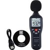 Decibel Meter Data Logger Professional Sound Level Meter High Accuracy Noise Meter with 30dB to130dB Measuring Range& Data Record Function for Classroom, Workshop, Home, etc.