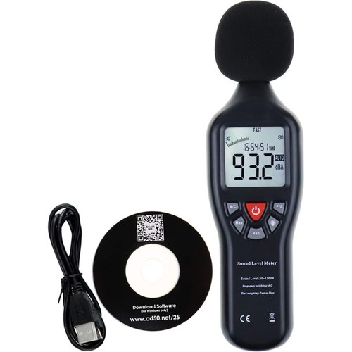 Decibel Meter Data Logger Professional Sound Level Meter High Accuracy Noise Meter with 30dB to13...