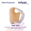Rolyan Palm Protector for Left Hand, Left Handed Glove for Finger Contracture Prevention, Comfortable Hand Cushion with Soft Sherpa Lining and Palm Pad to Prevent Hand Contractures
