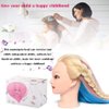 Mannequin Head with Hair, MYSWEETY 29 Inch Colorful Hair Mannequin Head Hairdressing Practice Training Doll Heads Cosmetology Hair Styling Mannequins Heads with Clamp + Practice Tools