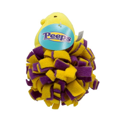 Peeps for Pets Plush Chick Fleece Bottom Toy for Dogs for Pets Squeaker Dog Toy, Yellow/Purple| Dog Toy is a Fun and Cute Way to Entertain Your Pet