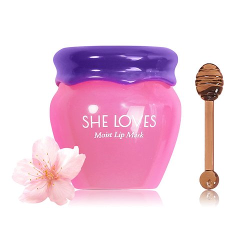 Sakura Lip Balm Pot, Lip Plumper Lip Sleeping Mask for Dark Lips, Anti-wrinkle Remove Dead Skin Lip Mask, Fade Lip Lines Bee Balm Lip Balm,Treatment to Restore, Hydrate & Plump Dry, Chapped Lips