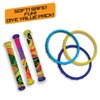 Prime Time Toys Diving Masters Power Pack Pool Diving Toy (3 - Dizzy Dive Rings / 3 - Fabric Dizzy Dive Tubes) (Colors Vary)