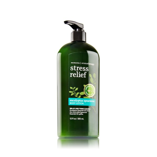 Bath Body Works Aromatherapy Stress Eucalyptus Spearmint Bonus Size Body Lotion, Limited Edition 12 Ounce