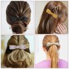 5 PCS Hair Bows Cute Hair Clips for Women Girls Bowknot Hair Barrettes Solid Colors Hair Bow Hair Clips Accessories for Women Girls