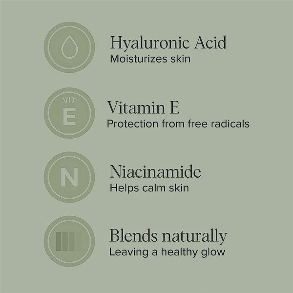 Beautelle Tinted Moisturizer SPF 46. Blends naturally on all skin colors. UVA and UVB protection. 1.7 oz.