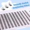 Lash Clusters Kit Natural DIY Eyelash Extension Kit Wispy Individual Lashes Extension CC Curl 9-11MM Lash Bond and Seal Tweezers for Beginner by Newcally