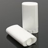 10pcs Empty Oval White Containers Small Sample Tubes Plastic Lip Balm Tubes Lipstick Tube 15ml/5ml (15ml)
