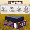 HERBOGANIC African Black Soap with Cocoa Butter Handmade Soap - Natural, Moisturizing Soap Bar for Soft and Smooth Skin with a Spa-Like Experience Pack of 1 (100g)