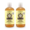 Herbal Body Wash, Lemon Rosemary by Moon Valley, All Natural Ingredients, No Parabens, Vegan, Moisturizing Essential Oils, Two Pack