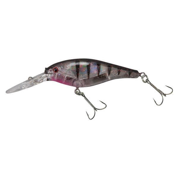 Berkley Flicker Shad Fishing Lure, Flashy Ghost, 3/16 oz, 2in | 5cm Crankbaits, Size, Profile and Dive Depth Imitates Real Shad, Equipped with Fusion19 Hook