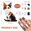 GaoDeBuChou Calico Cat Micro Building Block Set,Animals Toys Gifts for Boys Girls Age 10 11 12 13 14+ Teens Adults,Not Compatible with Major Brands(1300PCS)
