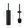 BGL Toilet Brush and Holder,Stainless Steel Toilet Brushes for Bathroom with Holder, Toilet Bowl Brush and Holder,2 Cleaner Brush Heads