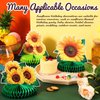 8 Pieces Sunflower Party Honeycomb Centerpieces Table Decorations Sunflower Supplies Sun Flowers Party Table Decor Sunflower Party Decorations Party Table Topper for Sunflower Themed Party