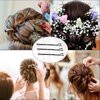 Black Bobby Pins, 400PCS Hair Bobby Pins for Women, Bun Pins for Thick Hair Thin hair and All Hair Types, Hair Pins with Case, 1.97 inch