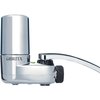 Brita Faucet Mount System, Water Faucet Filtration System with Filter Change Reminder, Reduces Lead, Made Without BPA, Fits Standard Faucets Only, Elite, Chrome, Includes 1 Replacement Filter