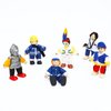 ONEST 6 Pieces Wooden Dollhouse Family Set Mini People Figures Dollhouse Dolls Wooden Doll Family Pretend Play Figures Accessories for Pretend Dollhouse Toy