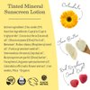 Earth Mama Tinted Mineral Sunscreen Lotion SPF 40, Contains Organic Argan and Red Raspberry Seed Oil, 3-Ounces
