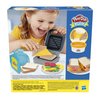 Play-Doh Kitchen Creations Cheesy Sandwich Play Food Set for Kids 3 Years and Up Elastix Compound and 6 Additional Colors
