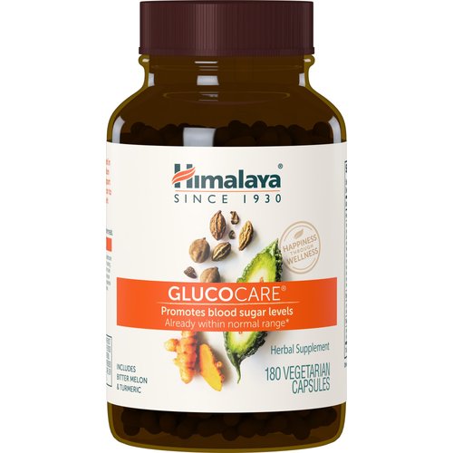 Himalaya GlucoCare Herbal Supplement, Metabolism Support, Pancreatic Support, Triphala, Bitter Melon, Turmeric, Gluten Free, Vegan, 180 Capsules, 90 Day Supply