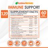 10 in 1 Immune Support Supplement (No Fillers) | Vitamin C, Zinc, Elderberry, Echinacea, Turmeric, Probiotics |Immunity Booster for Multi-System Immune Defense, Respiratory & Gut health |60 Day Supply