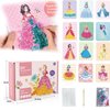 Mystoneer Poke Art Kits for Kids, Fabric Art Frenzy for Kids, Enchanted Fabric Art Set Crafts for Girls Ages 4-8, 6-8, 8-12, 5, 6, 7, 8, 10 (A-Princess Party)