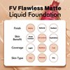 FV Waterproof Foundation, Lightweight & Medium Coverage Foundation with Matte Finish, Oil Control Long Lasting Liquid Foundation Makeup for Oily Normal Skin (Classic Ivory, 1.05 fl.oz)