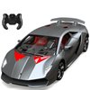 GUOKAI Remote Control Car, 1/24 Scale RC Sport Racing Toy Car, Compatible with Lamborghini Sesto Elemento Model Vehicle for Boys Girls Gray