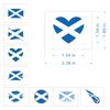 Meme Series Womaha 40 Sheets Scotland Flag Temporary Tattoos for Kids Football Temporary Face Tattoos…